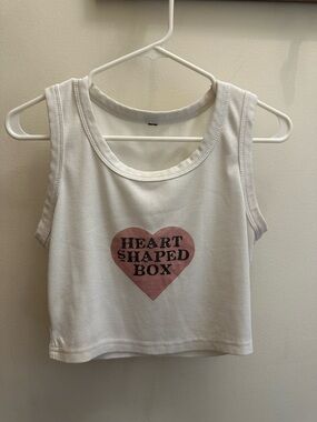 ***Add on only***  Heart Shaped Box Ribbed Tank S